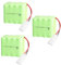 3Pcs Batterie NI-MH 9.6V 2400mAh RC Batterie Rechargeable de Rechange AA * 8 cellules intégrées pour Jouets, Drones, Accessoires de Voiture télécommandés