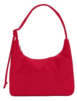 BAGGU Mini-Schultertasche aus Nylon, Candy Apple Red