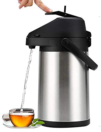 FUYAO Thermal Carafes，Thermos，airpot thermal coffee cara Airpot Coffee Dispenser with Pump, Stainless Steel Vacuum Insulated