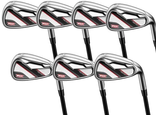 PGF Golf PG-77 Irons 4-PW Graphite [Hand: Mens Right] [Length: Standard] [Flex: Stiff]