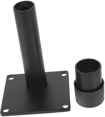 CIMAXIC 1 Satz Basis für einen Hofzaun zäune fence blak Pfostenhalter aus Beton Sichtschutzzaun Stütze für Zaunständer kleine Zaunbasis Base Einrohr einstellen Halterung kleiner Zaun pe