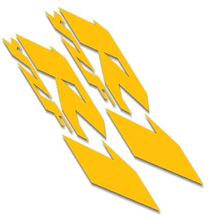 GQUIKGW Motorradaufkleber Motorrad Reflektierende Aufkleber Kraftstofftank Aufkleber Für Yamaha YZF-R1 YZFR1(Gold)