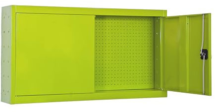 Simon Rack Werkzeugschrank, Werkzeugkiste aus Metall, 650 x 1200 x 275 mm, inkl. Schlüssel, grün - Cabinet Tool