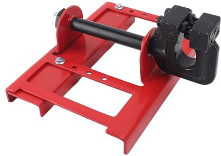 Vertical Chainsaw Mill, Lumber Cutting Chainsaw Mill Guide Portable Mini Sawmill Chainsaw Attachment Cut Guided for Builders Woodworkers with High Strength Iron Construction, (Red)