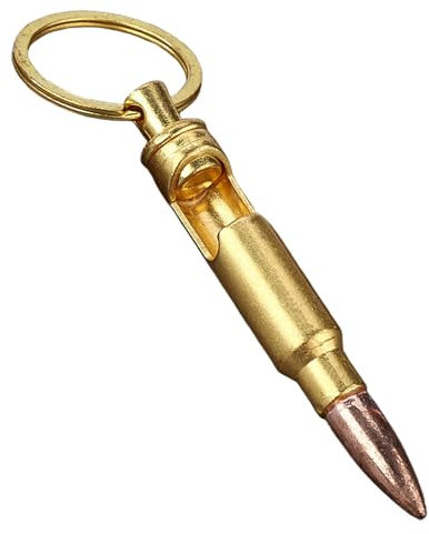 Metal Key Button Bullet Bottle Opener Creative and Innovative Bottle Opener Small Gift Keychain Pendant Retro Military Bullet Bottles Opener Keyring