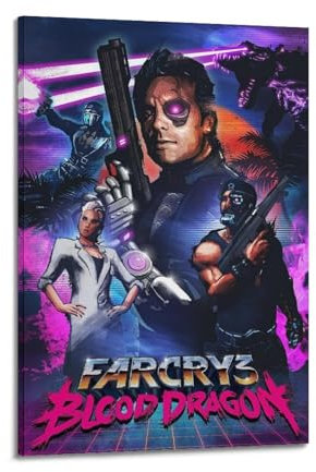 ASDASDHBW Poster Far Cry Blood Drache, Videospiel-Poster, dekorative Malerei, Leinwand, Wandposter und Kunstdruck, moderne Familienschlafzimmer-Dekoration, Poster, 40 x 60 cm