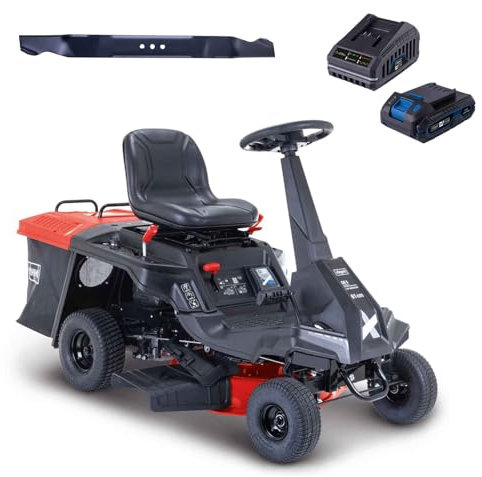 Scheppach Tondeuse autoportée Thermique MR230-61 - Moteur à Essence 4 Temps 4,4 KW/6 CV - Largeur de Coupe 61 cm - Réglage Hauteur de Coupe sur 5 Niveaux - Jardins 2600 m² - 2ème Lame Incluse