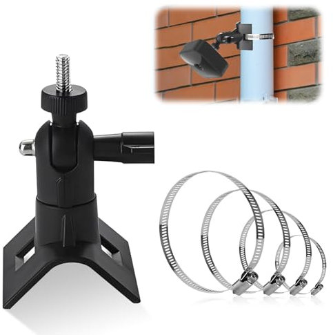 iKALULA Kamera Pole Montagehalterung 360°, Universelle Kamera Halterung mit 4 Einstellbaren Klemmringen,Verstellbarer Blink Wandhalterhalter Kompatibel mit Blink Outdoor Kamera/Blink XT/XT2/Blink Mini