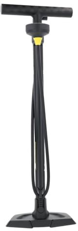 MICHELIN - Pompe à Pied Vélo avec Manomètre AIR Control XT - Acier Solide - Compatible Valves Presta/Schrader - Pression Max 11 BARS/160 PSI - Manomètre Analogique Lisible - Flexible 95 cm