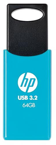 HP 712w Unidad Flash USB 3.2 Gen 1 64GB, Azul, Velocidad de Lectura hasta 120MB/s