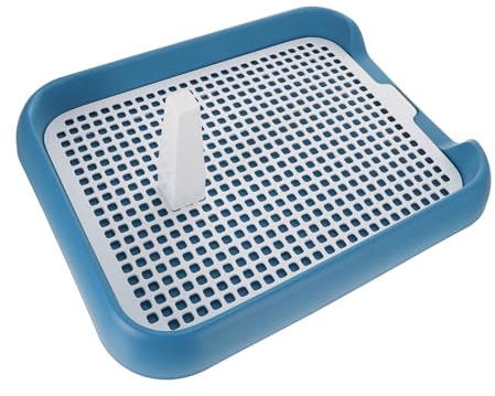 Hundetoilette aus Gitter für Hunde, mit Pfosten, 18,11x14,96 Zoll