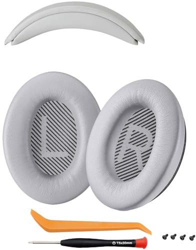 Ear Cushions and Headband Cushion Foam for Bose QuietComfort 45 (QC45) Headphones Accessories Easy to Install （45-Sandstone）