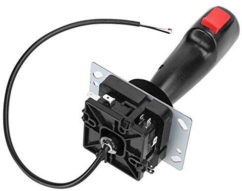 BONKZEBU Spielkonsole Fly Joystick Ergonomischer Steuerhebel für -Game-Spieler für Fly Direction Joystick, ABS + Metall, Schwarz + Roter, 9,5 X 6,5 X 18 cm