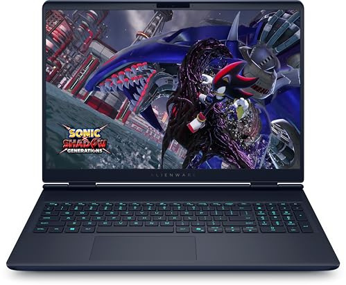 Alienware AC16251 Intel Core Ultra 7 255HX Laptop 40,6 cm (16) WQXGA 32 GB DDR5-SDRAM 1 TB SSD NVIDIA GeForce RTX 5060 Wi-Fi 7 (802.11be) Windows 11 Home UK Inglese Indaco
