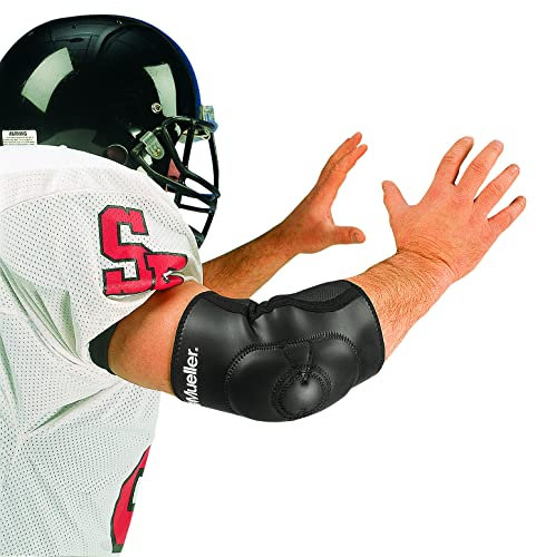 Mueller Neopren Ellenbogenschutz, gepolstert, Größe L/XL, LG/XL, schwarz