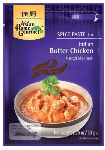 Asian Home Gourmet Indian Butter Chicken Makhani Spice Paste - 12 x 50g