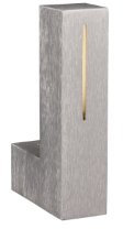 Massive Energiespar-Wandleuchte Megan, Aluminium lackiert, 11W aluminium lackiert one size