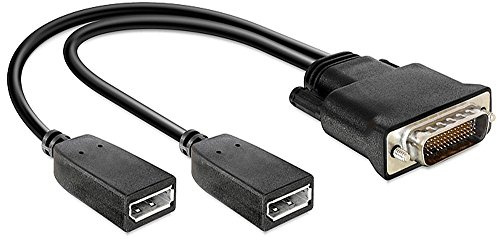 Delock Displayport-Kabel (DMS-59 Stecker zu 2X DisplayPort Buchse, 25 cm)