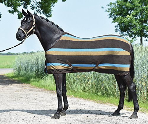 Busse Abschwitzdecke Brilliant, Groesse:145, Farbe:Streifen Dunkelbraun