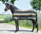 Busse Abschwitzdecke Brilliant, Groesse:145, Farbe:Streifen Dunkelbraun
