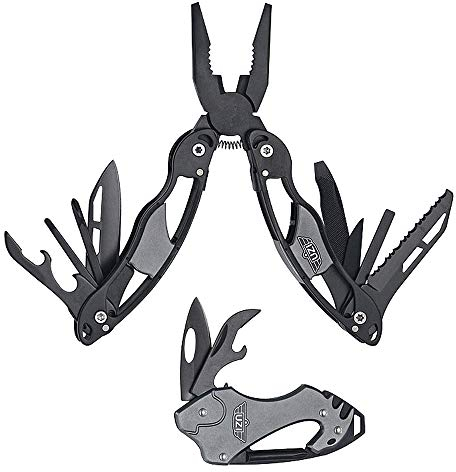 Uzi Multifunktionswerkzeug Set mit Gürteltasche Multitool Tool Kit mit Holster Universal Taschenwerkzeugset