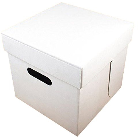 FUNCAKES Cake Box - Blanco - Tortenschachtel zum Transportieren 25, 5 x 25cm