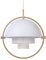 GUBI Multi-Lite Pendelleuchte, Messing/weiß - ø36 cm