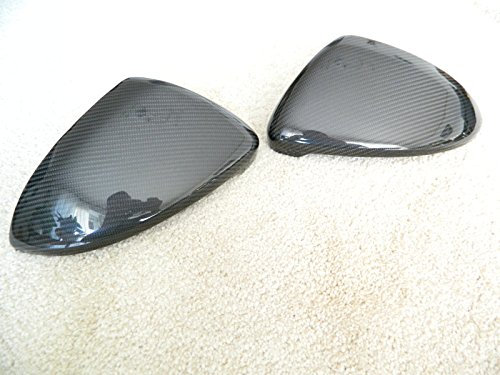 CaCsP Carbon Spiegelkappen Spiegel Mirror Replacements Cover Rückspiegel Außenspiegel Spiegelblenden kompatibel mit VW Volkswagen Golf 7 GTI R20 GTD