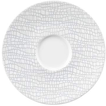 Seltmann Weiden 001.743882 Kombi-Untertasse, 13,5 cm, Weiß/Grau
