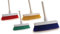 Soft Colour Coded Food Hygiene Brush Sweeping Broom and Aluminium Handle - Red 12