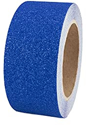 AnTina TAPES® blaues Grip-Tape Anti-Rutsch-Band für Innen- & Außenbereiche, rutschfestes Klebeband & Sicherheitsband, stark selbstklebend (5cm x 6m, Blau)