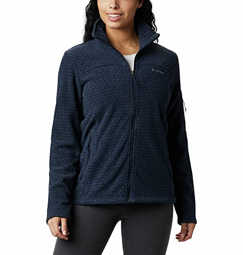 Columbia Fast Trek Jacket, Giacca In Pile Con Cerniera Intera Donna, Dark Nocturnal Sparkler, Taglia L