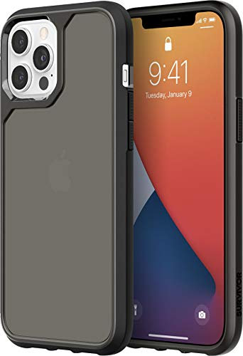 Griffin GIP-053-BLK Survivor Strong Case | Military Standard for Apple iPhone 12 Pro Max (6.7 Inches) - Transparent Black