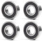 4 Stück Kugellager 6203-2RS ABEC-5 17 x 40 x 12 mm, vorgeschmiert mit tiefer Nut