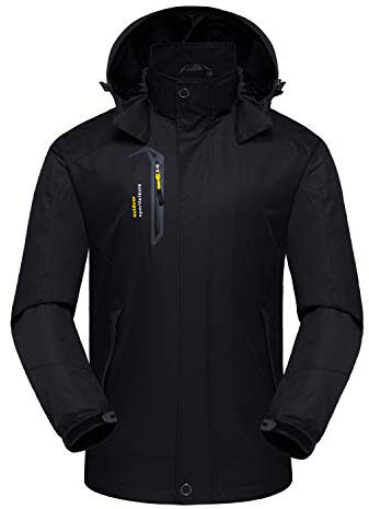 Naudamp Hommes Veste Imperméable en Plein Air Légère Softshell Manteau De Pluie Escalade Vêtements De Randonnée Montagne Multi-Poches Coupe-Vent