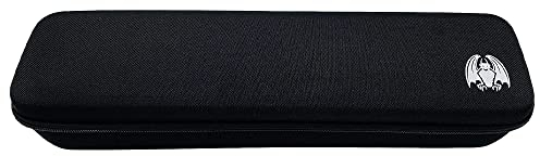 Grinning Gargoyle Collector Card Carry Case with Wrist and Shoulder Strap - Premium Portable Card Game Travel Case - Holds up to 1350 Cards or Multiple MTG Deck Box - Organise and Protect (Black)