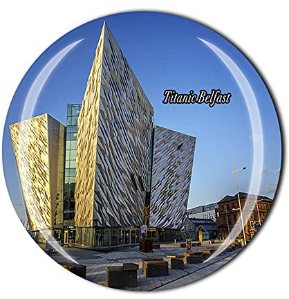 Belfast Northern Ireland Fridge Magnet Souvenir Gift Crystal Magnetic Sticker Collection