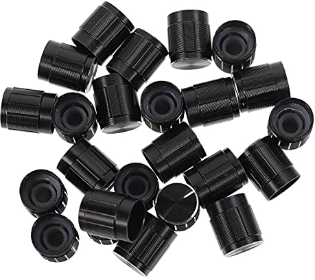 Milisten 24Pcs Potentiometer Knob Gitarre Pedal Knob Für Verst?rker Boss Volume Control Schwarz Boss Pedal Knob