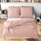 Wolkenfeld Bettwäsche 135x200 4teilig rosa - kuschelig weich & bügelfrei - ÖKO-TEX Zertifiziert - 2X Bettbezug + 2X Kissenbezug 80x80 - Ganzjahres Bettwäsche-Sets