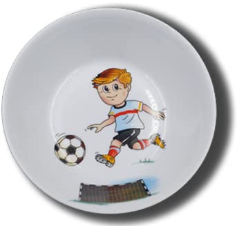 Carstens Keramik® Schale mit Namen Fußball Müslischale Schüssel aus Porzellan