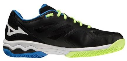 Mizuno Herren Wave Exceed Light CC Tennisschuhe, Schwarz (Black Neolime Supersonic), 41 EU