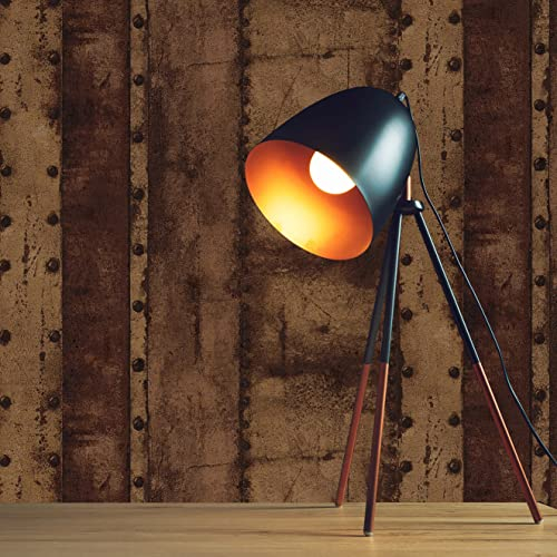 TADESSI Tapete Urban M1-No.552 Vliestapete Braun Orange Vintagetapete Rostoptik für Wohnzimmer Schlafzimmer Küche