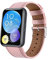 Lederarmband Armbänd Kompatibel mit Huawei Watch Fit 2 Für Damen Herren Echte Ersatzband mit Uhrenarmband Für Huawei Watch Fit 2 (rosa)