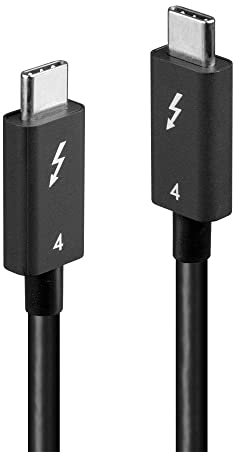 LINDY 31120 Cable Thunderbolt 4 de 1 m, 40 Gbps, pasivo