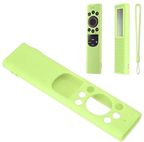 Duokon Schützende Fernbedienungsabdeckung, Fernbedienungsgehäuse Silikon-Fernbedienung für TM2180EcoBN59(Leuchtendes Grün)