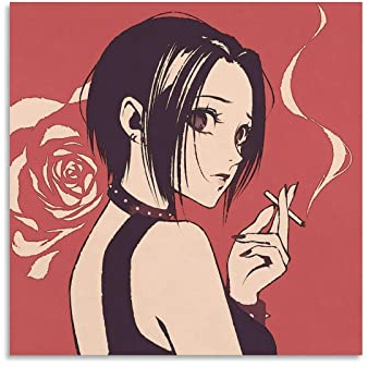 Anime Nana Osaki Nana Poster Dekorative Gemälde Leinwand Wandposter und Kunstbild Druck Moderne Familie Schlafzimmer Dekor Poster 40 x 40 cm