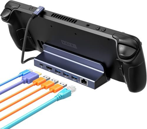 NOVOO Hub USB-C 6-in-1,Multiporta Hub con HDMI 4K@60Hz, Ethernet Gigabit, 3×USB-A 3.0, PD 100W - per Steam Deck/PC/MacBook