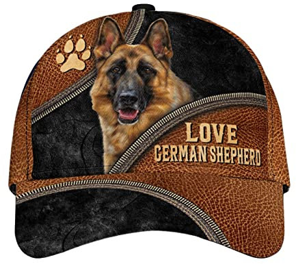 452 Herren Damen Angeln Hüte Deutscher Schäferhund Trucker Kappe Atmungsaktiv Snapback Kappe Reine Farbe Baseball Kappe Mütze Für Golf Reisen Wander