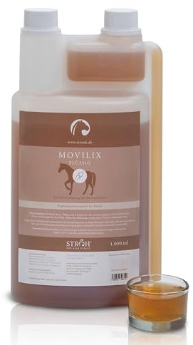 STRÖH MOVILIX (1l) • Gelenk Unterstützung für Pferde • Teufelskralle für Pferde • Fördert Beweglichkeit & Gelenkgesundheit • Gelenk-Saft Pferd • Nahrungsergänzung für Pferde