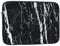 Housse pour ordinateur portable de 17 pouces, résistante aux chocs, fine et légère, pour voyage, voyage, bureau, voyage d'affaires, imprimé marbre noir et blanc